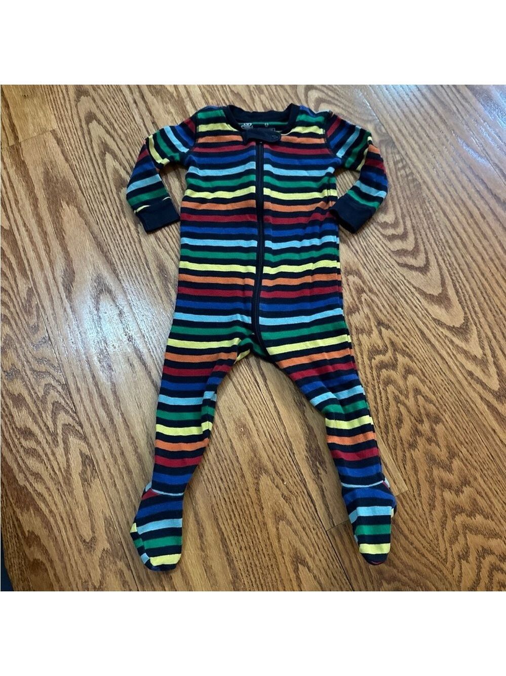 Primary Rainbow Stripe Pajamas